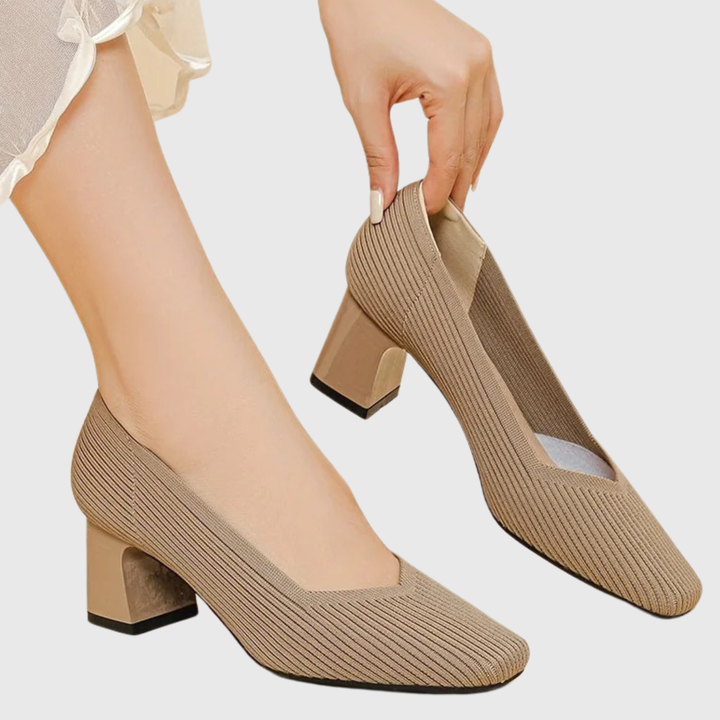 Antonia - Orthopedic Block Heel Pumps