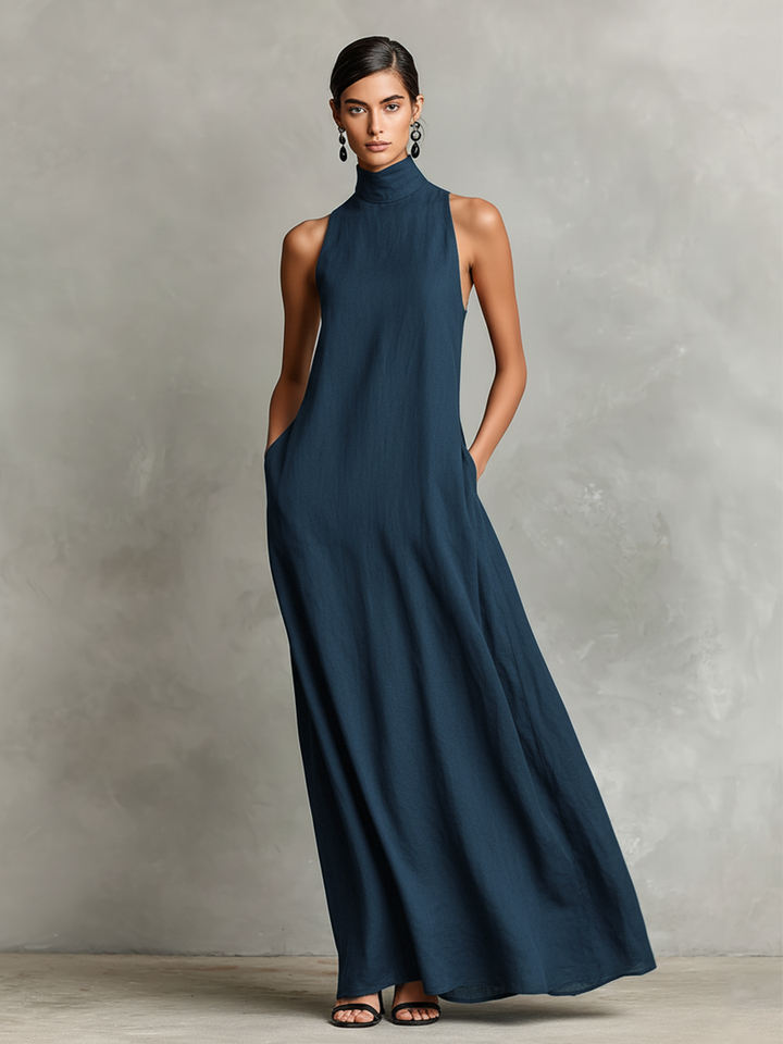 Edwina - Turtleneck Maxi Dress