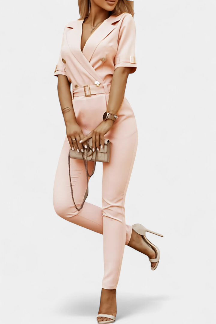 Emmalyn - Effortless V-Neck Jumpsuit