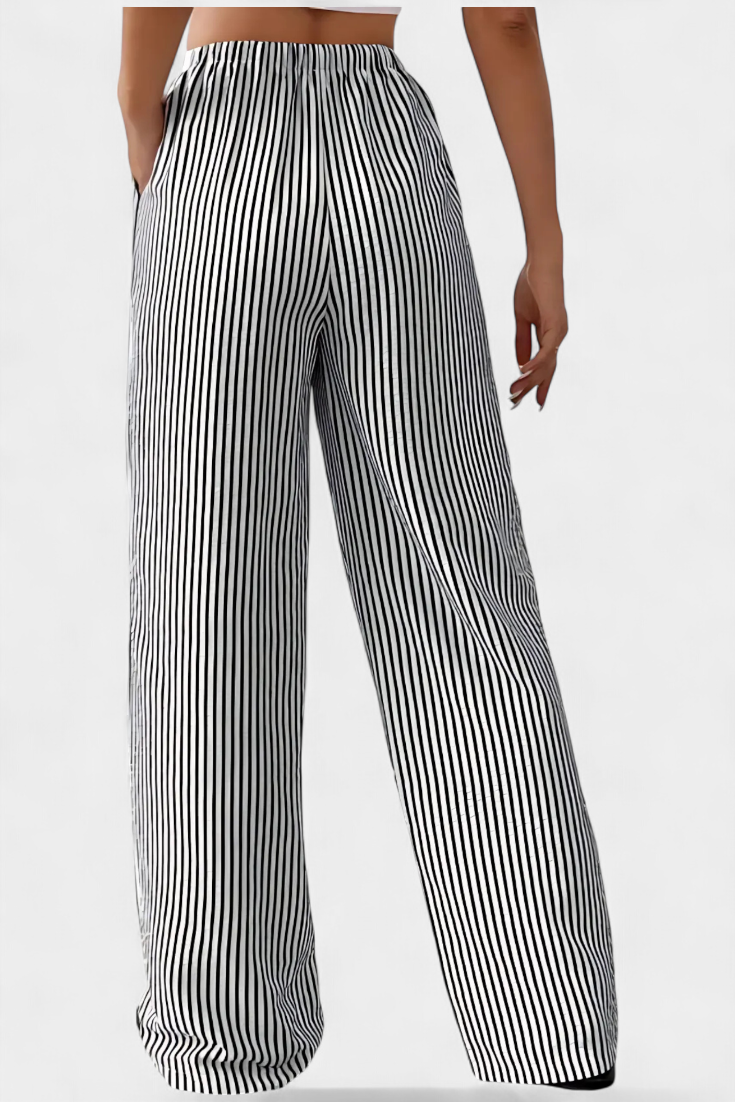 Deanna - Striped Lightweight Overalls