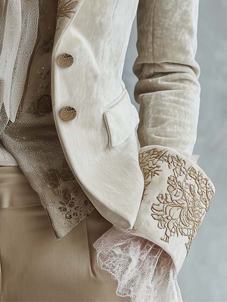 Ramona - Tailored Embroidered Blazer
