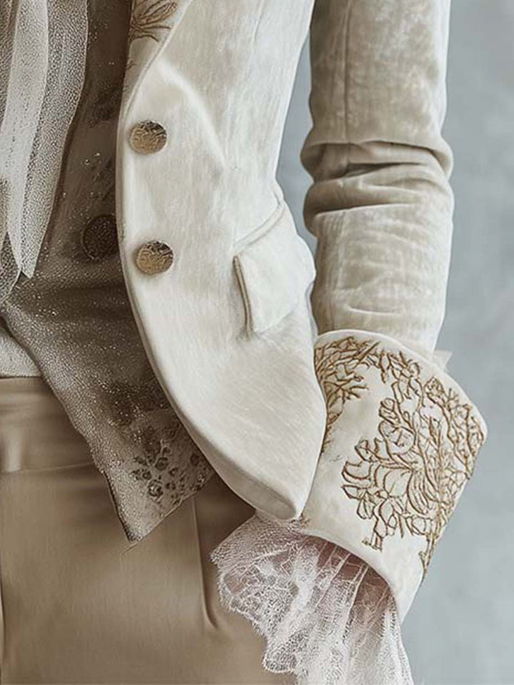 Ramona - Tailored Embroidered Blazer