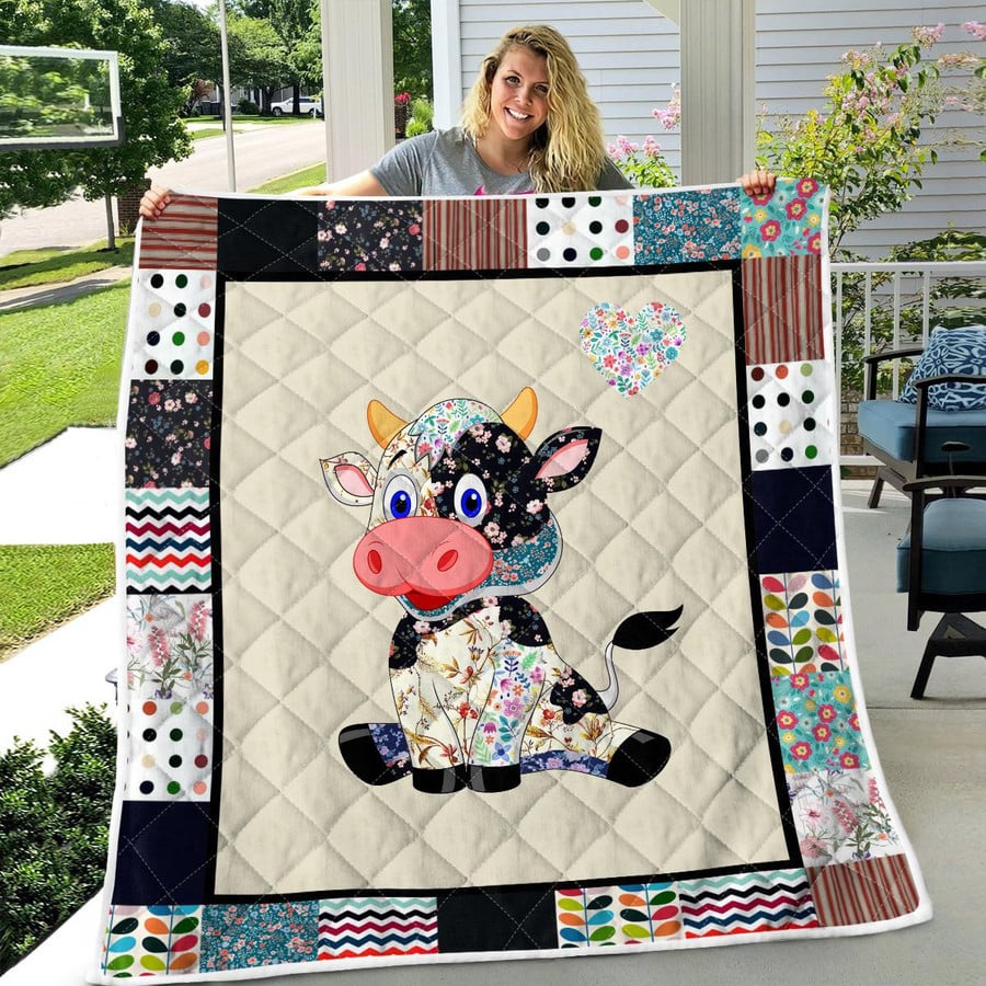 Farm Life Cows Quilted Blanket