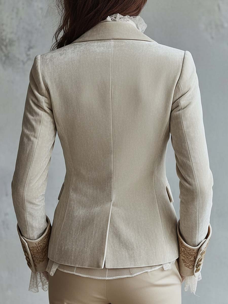 Ramona - Tailored Embroidered Blazer