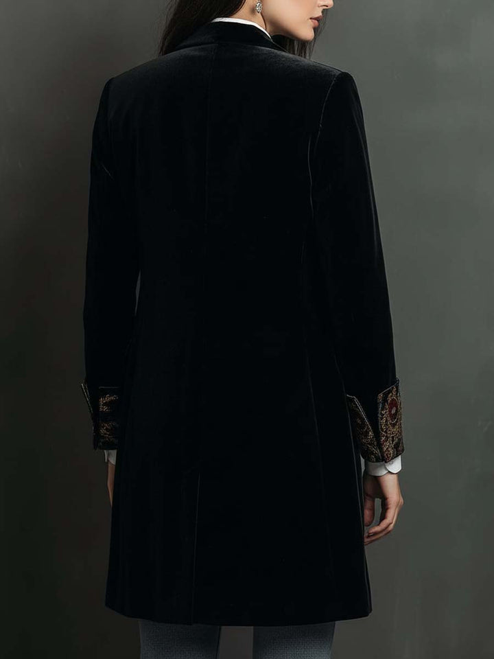 Greta - Cropped Blazer with Baroque Details