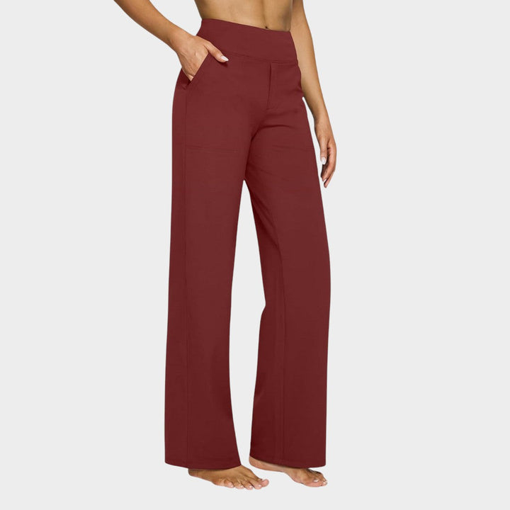 Camryn - Stretch Knit Wide-Leg Pants