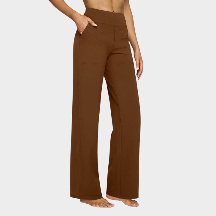 Camryn - Stretch Knit Wide-Leg Pants