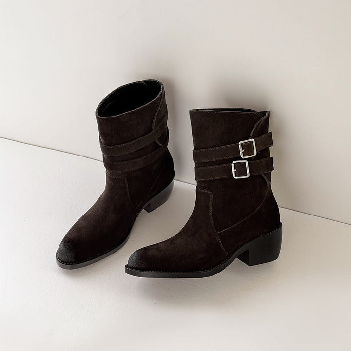 Annabel - Genuine Leather Western Boots