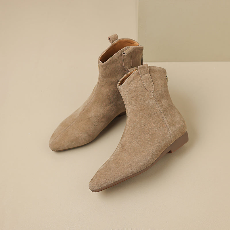 Zahra - Genuine Suede Chelsea Boots