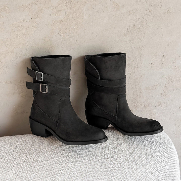 Annabel - Genuine Leather Western Boots