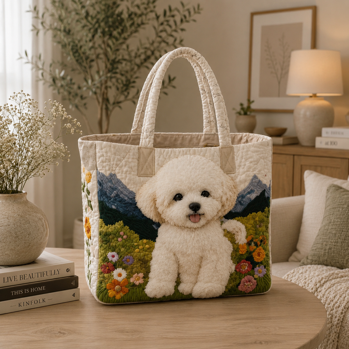 Bolsa Tote Acolchada - Perro Encantado