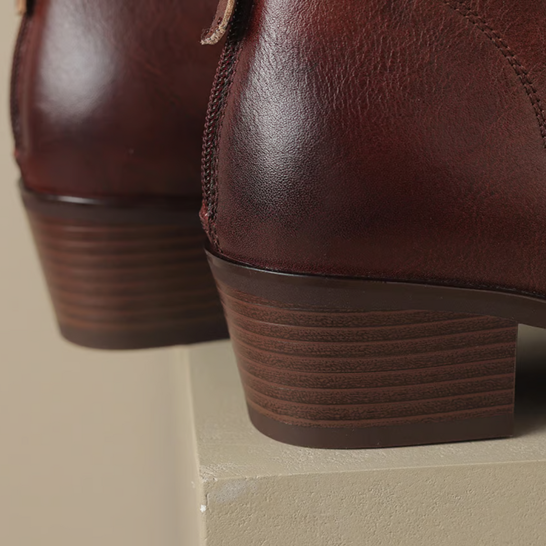 Daphne - Elegant Low-Heel Ankle Boots