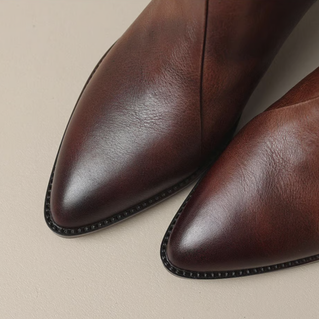 Daphne - Elegant Low-Heel Ankle Boots