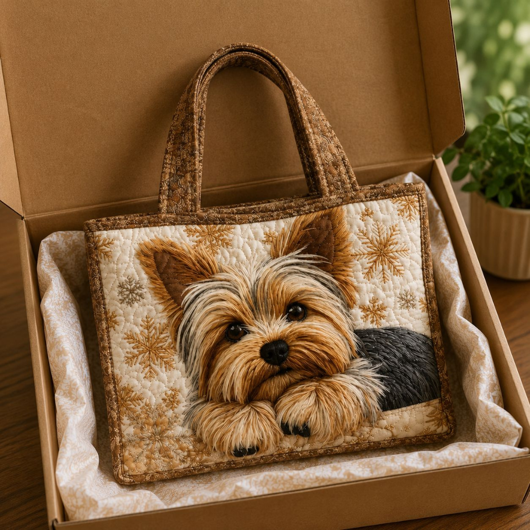 Bolso Tote Acolchado - Adorable Yorkshire