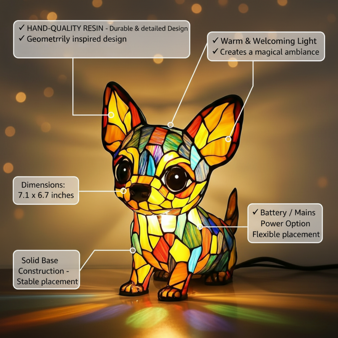 Charming Chihuahua Lamp