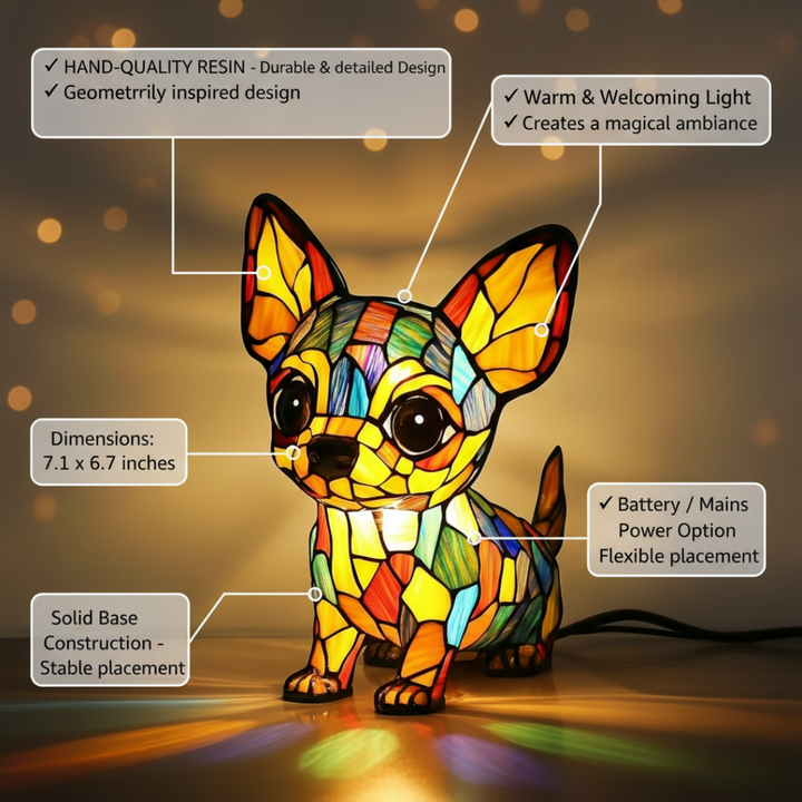 Charming Chihuahua Lamp