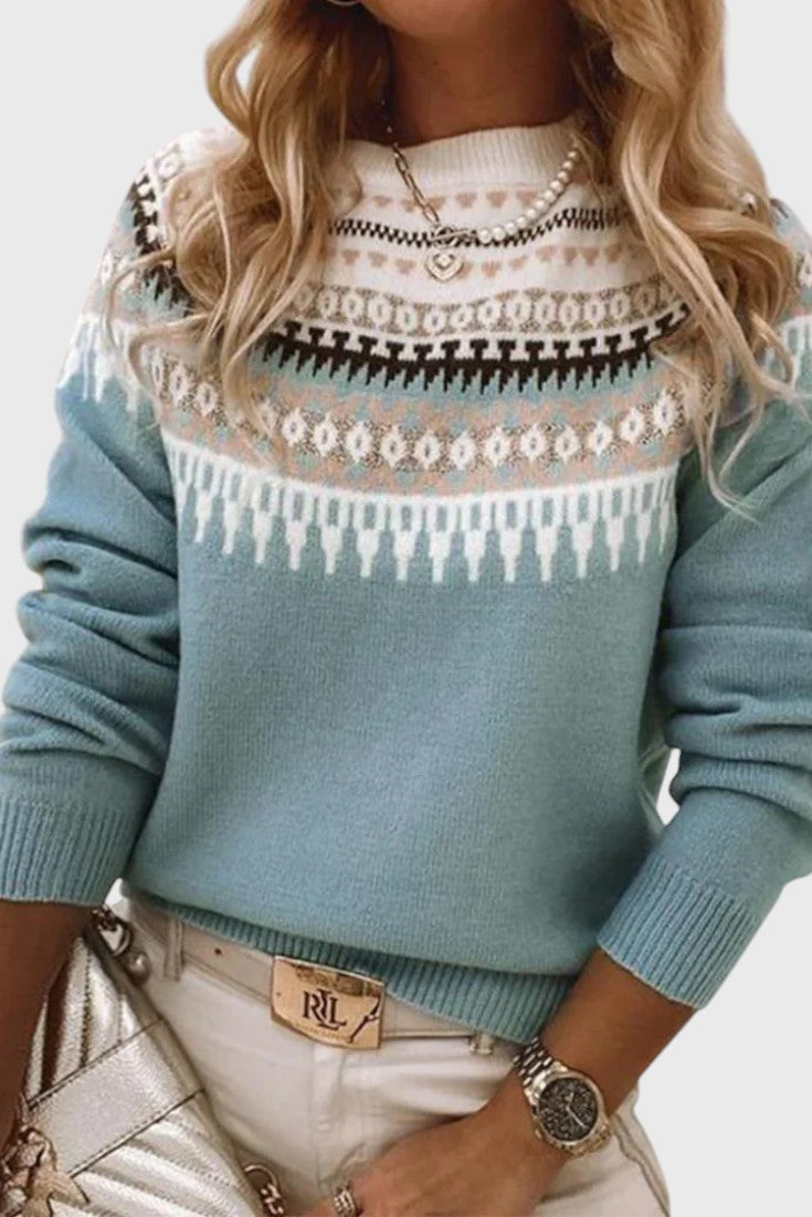Hildegard - Textured Crewneck Sweater