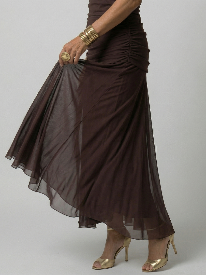 Cheryl - Off-Shoulder Ruched Midi Dress