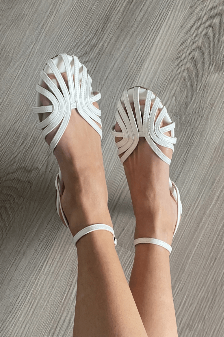 Leopoldine - Heeled Sandals with Jewel Detail