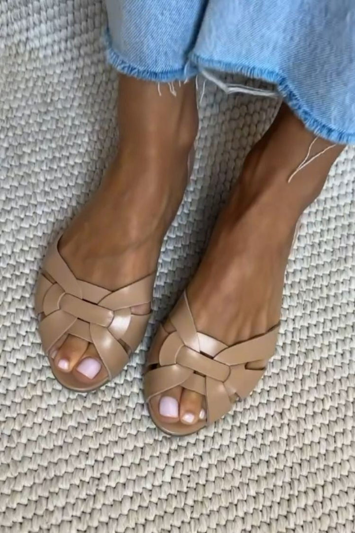 Carol - Woven Platform Sandals