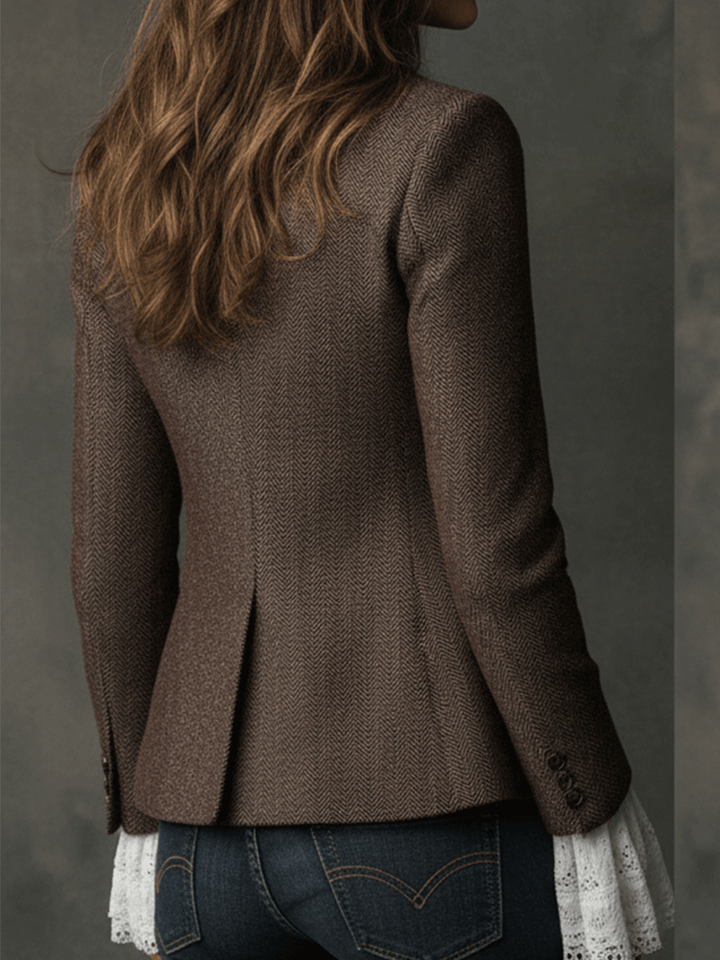 Yara - Retro Brown Denim Jacket