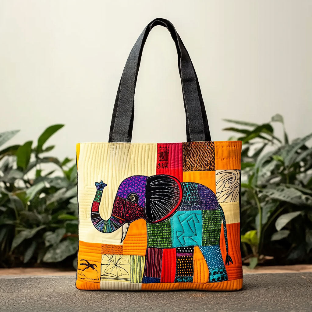 Bolsa Tote Acolchada Elefante