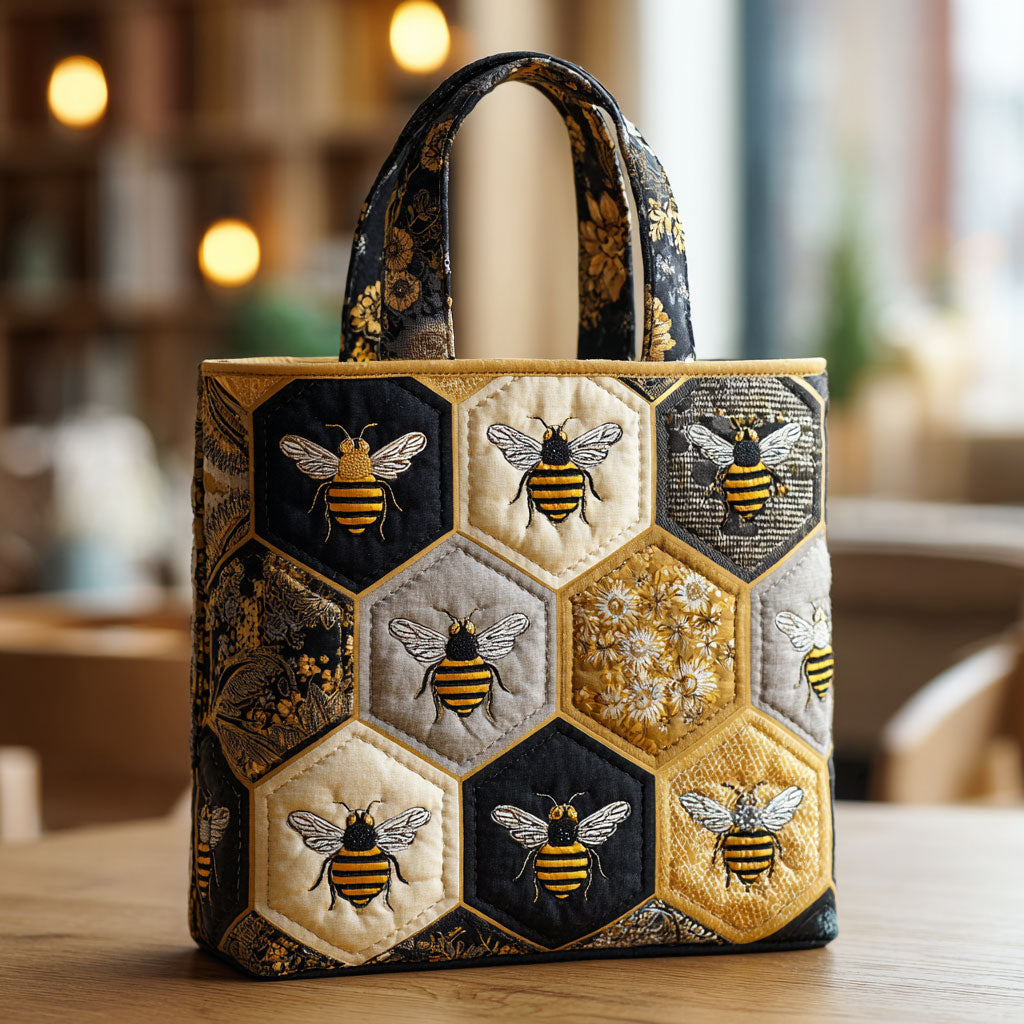 Bolsa Tote Acolchada Sweet Bee