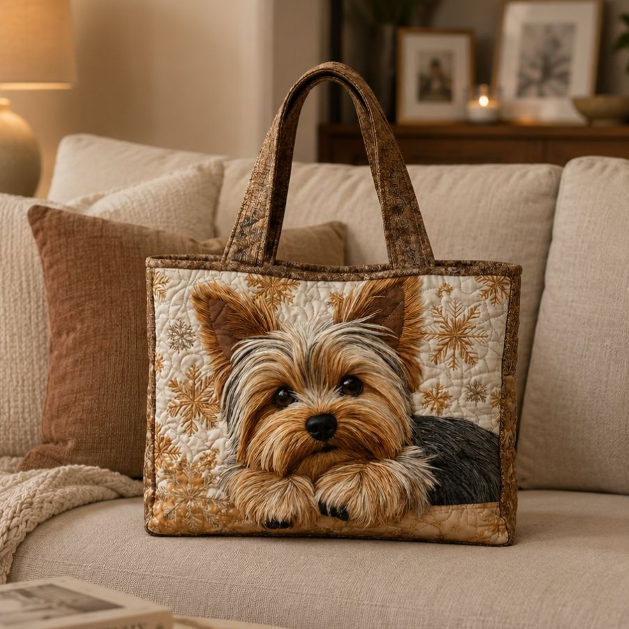 Bolso Tote Acolchado - Adorable Yorkshire