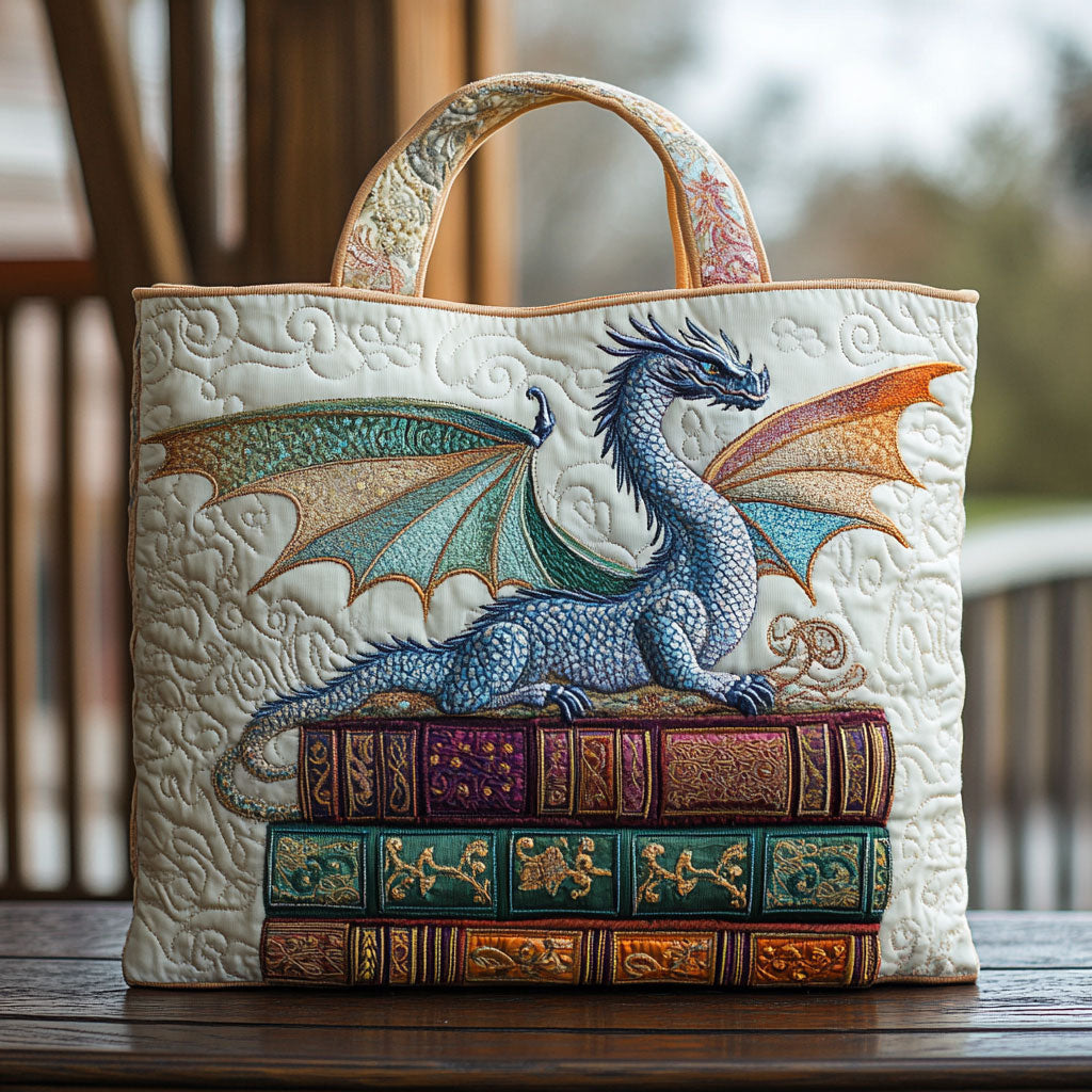 Bolsa Tote Acolchada de Dragón Antiguo