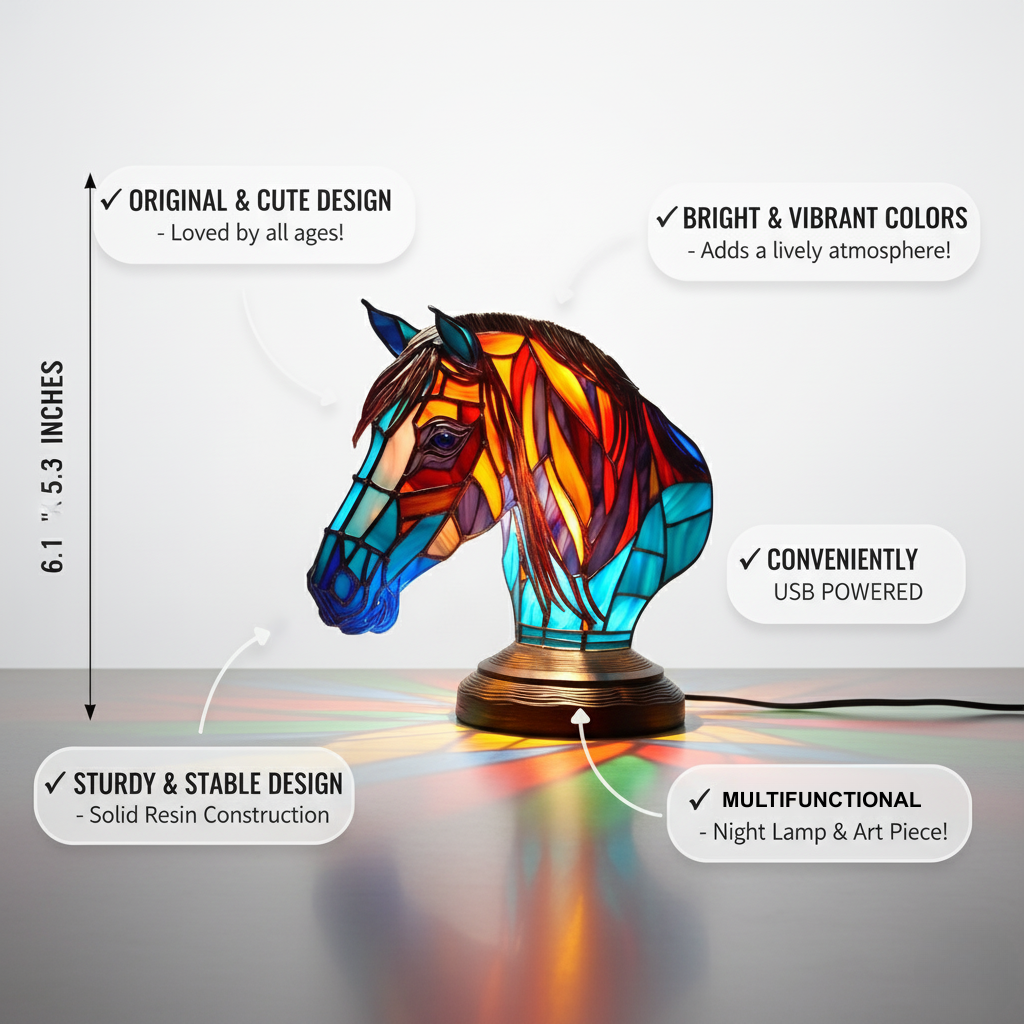 Enchanting Horse LED Lamp