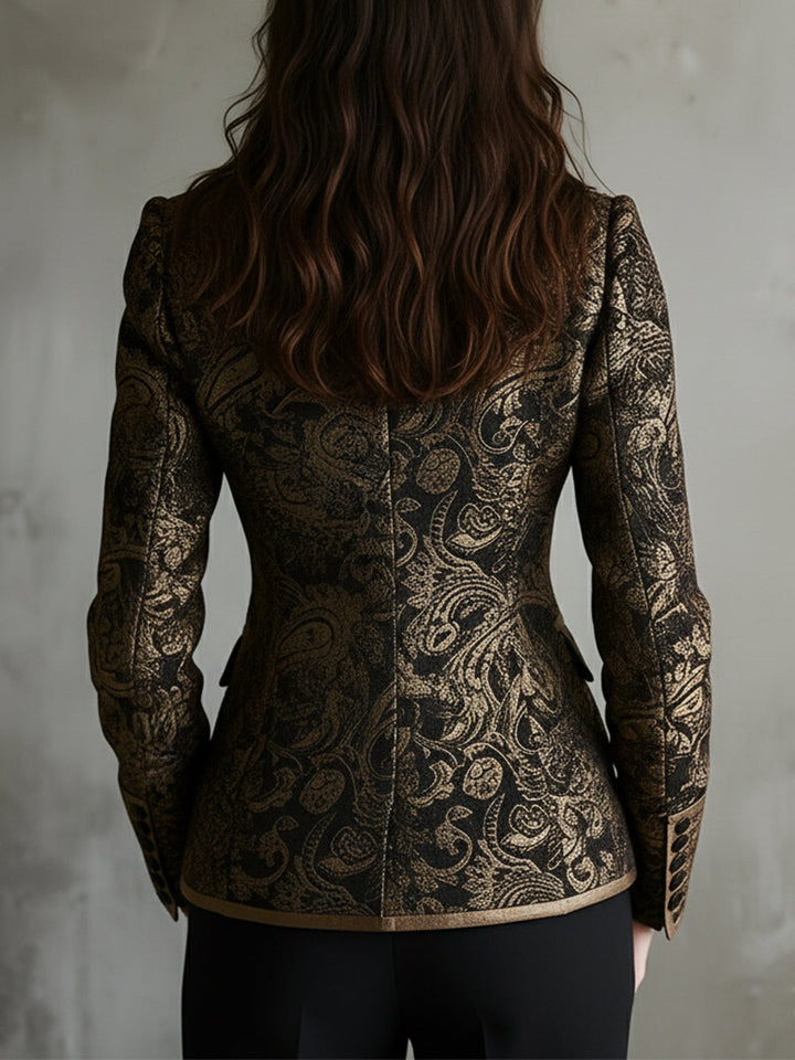 Cecily - Quiet Luxury Paisley Jacquard Blazer