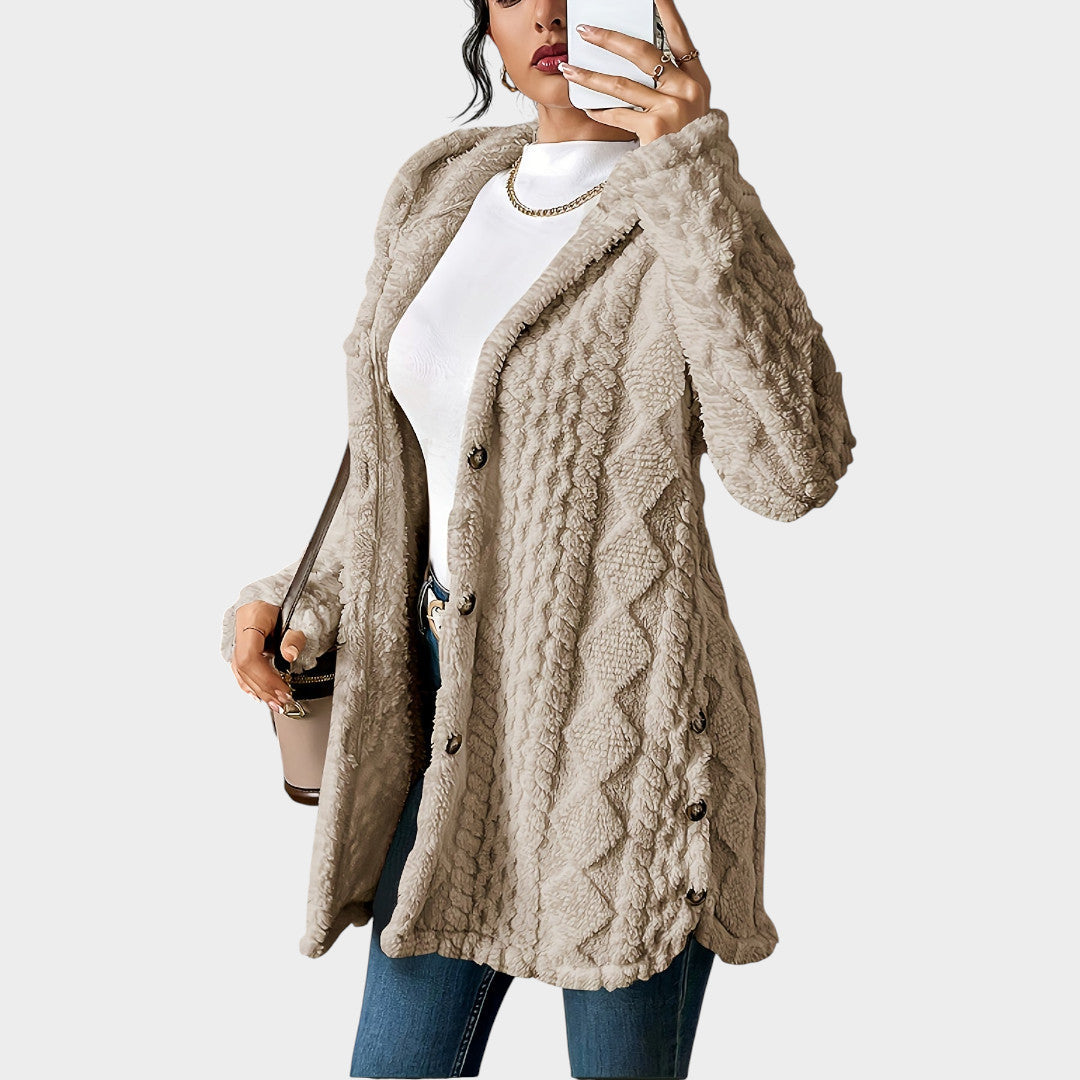 Ayla - Quilted Hooded Cardigan