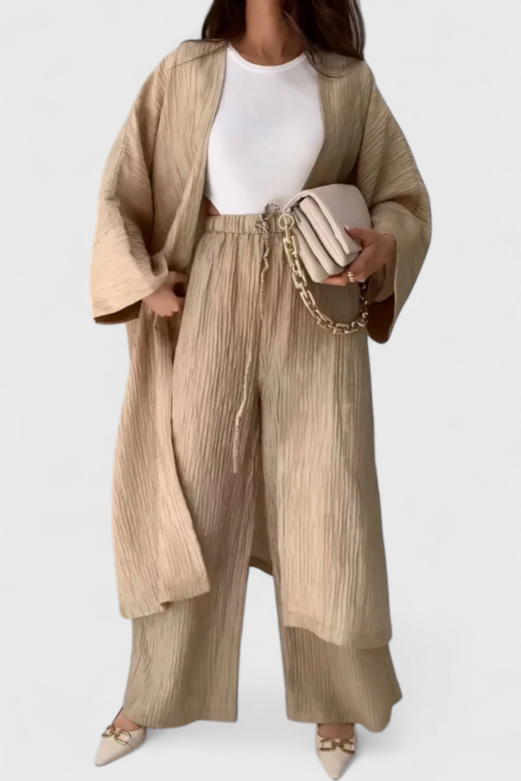 Emmy - Relaxed Two-Piece Kimono Set