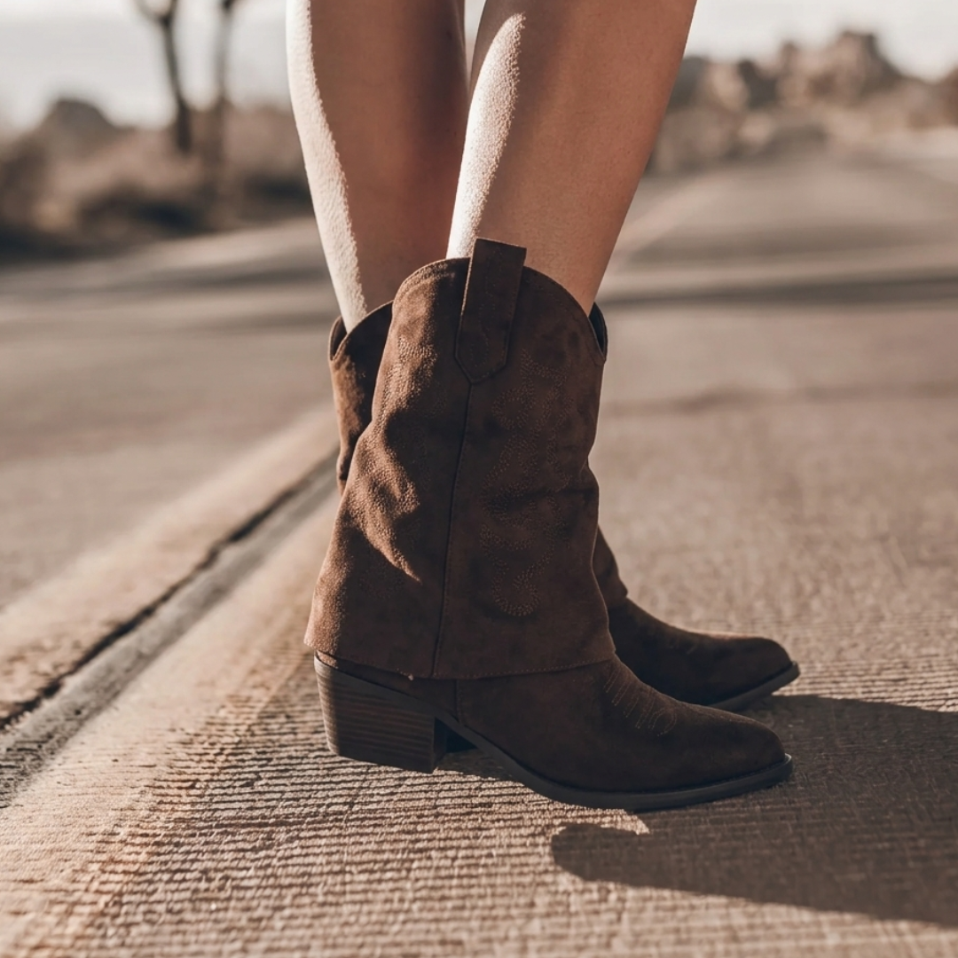 Odessa - Cuffed Western Boots