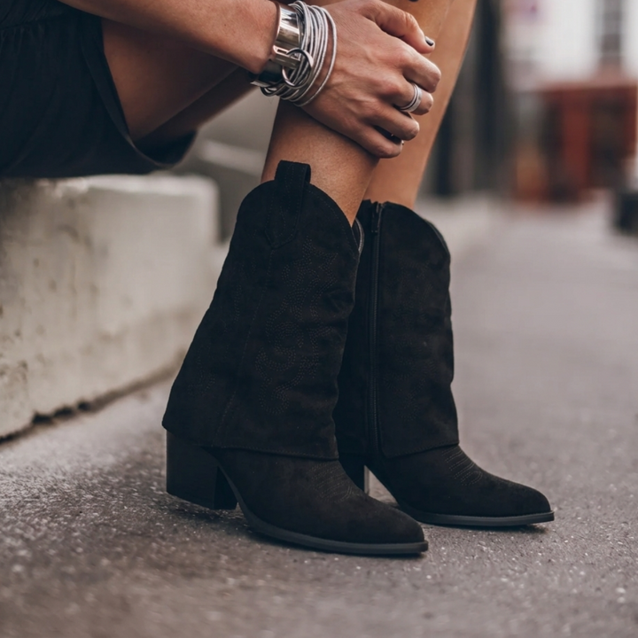 Odessa - Cuffed Western Boots