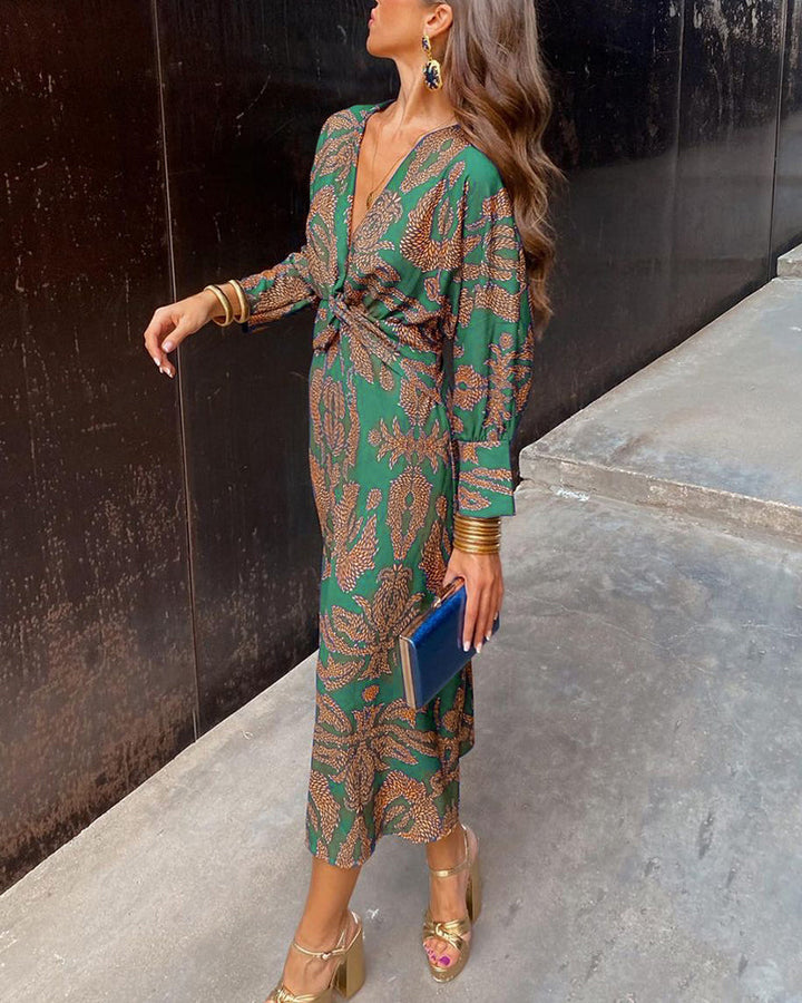 Maura - Printed Midi Dress