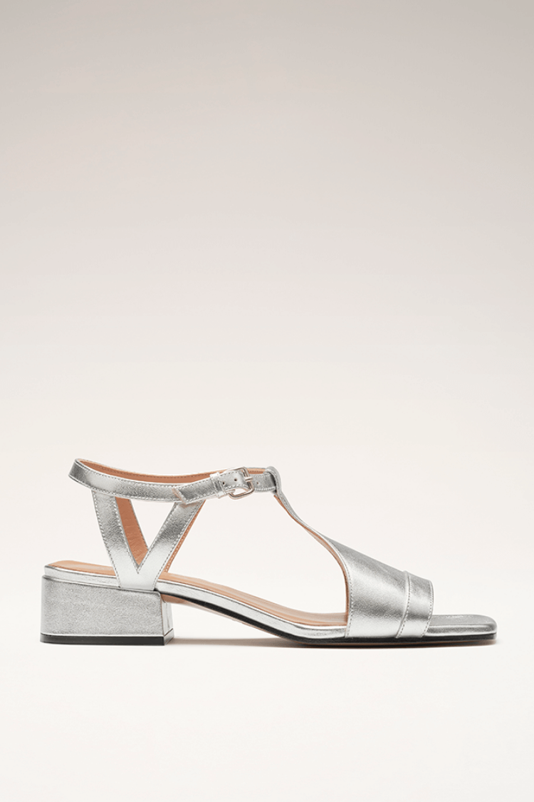 Anwen - Block Heel T-Strap Sandals