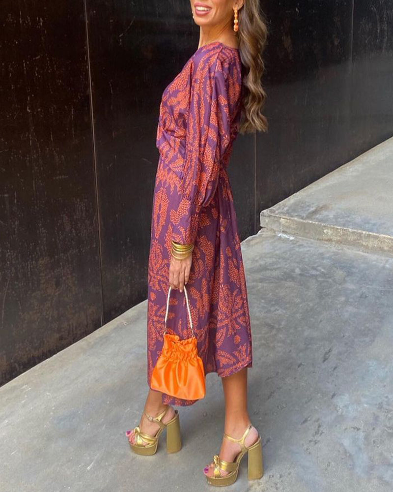 Maura - Printed Midi Dress