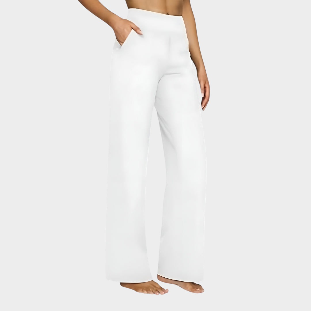 Camryn - Stretch Knit Wide-Leg Pants