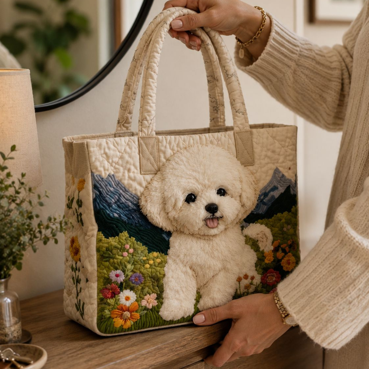 Bolsa Tote Acolchada - Perro Encantado