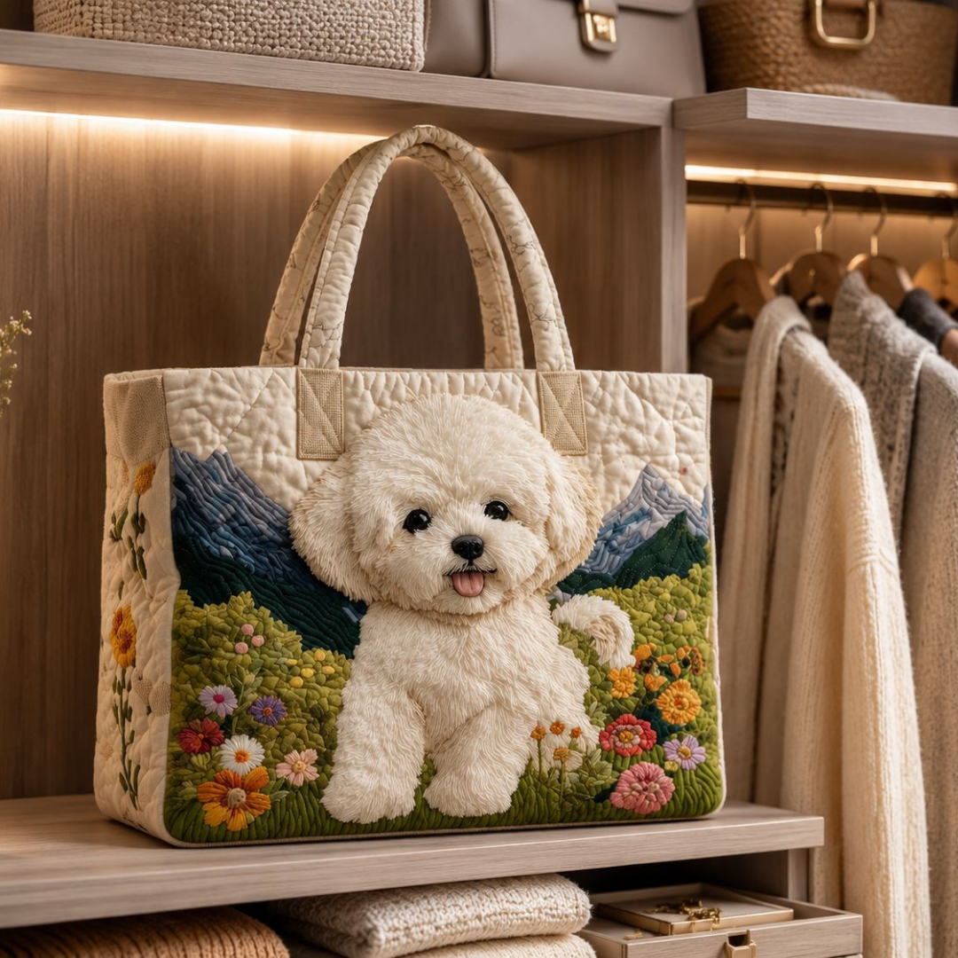 Bolsa Tote Acolchada - Perro Encantado