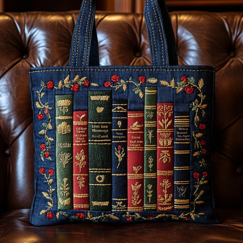 Bolsa Tote Acolchada para Amantes de los Libros