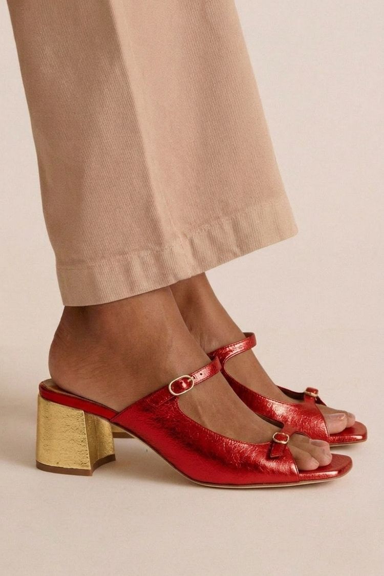 Trista - Tie-Detail Heeled Sandals