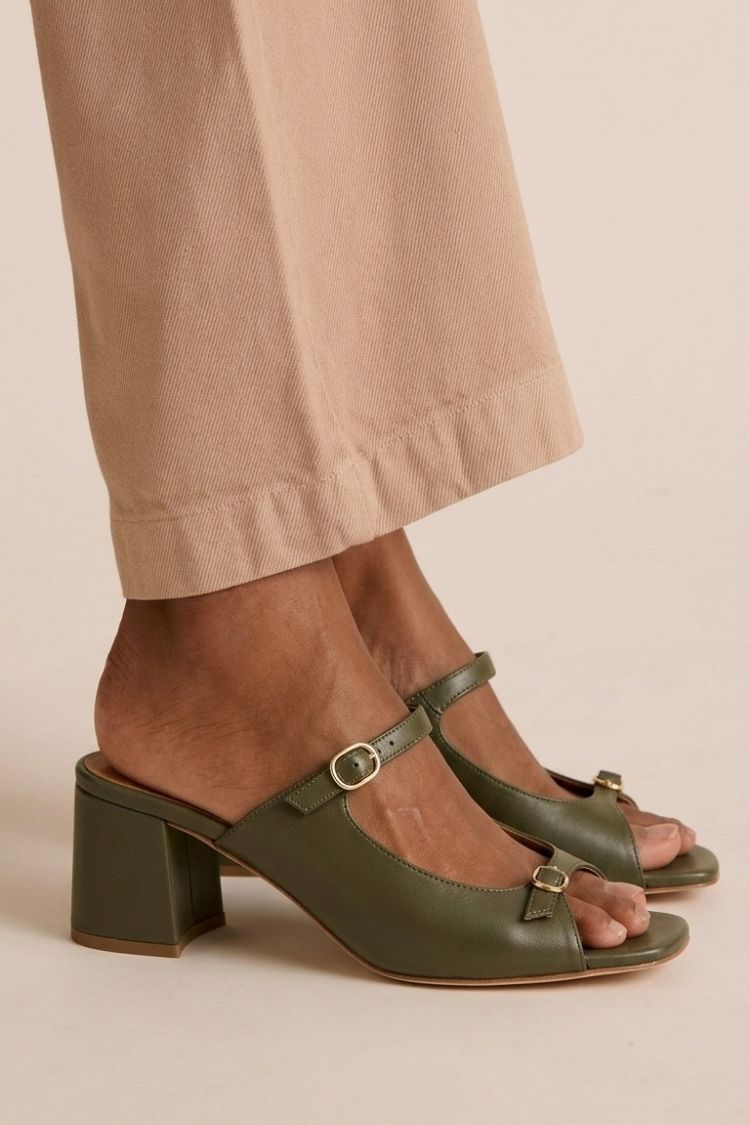 Trista - Tie-Detail Heeled Sandals