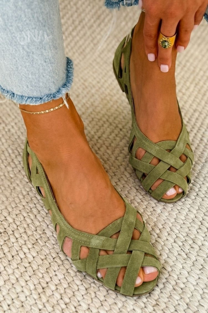 Sacha - Woven Flat Sandals