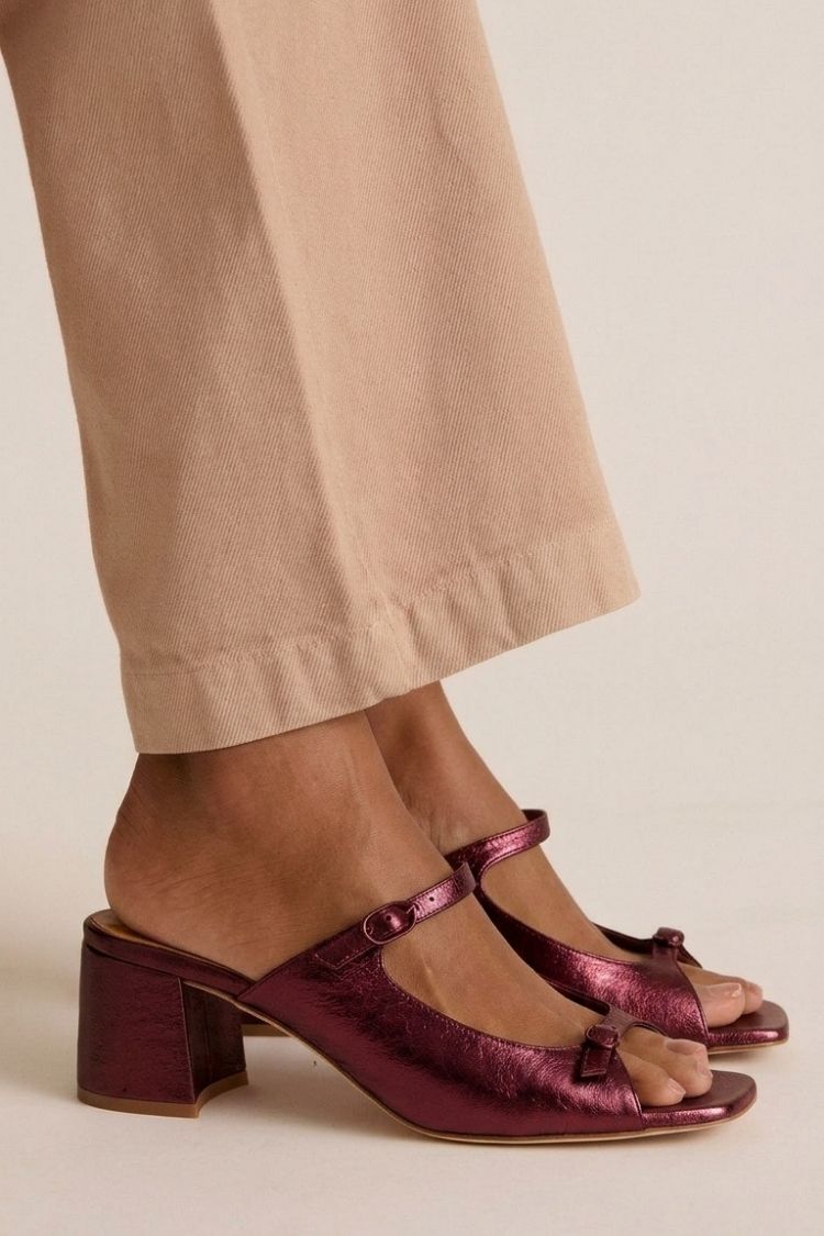 Trista - Tie-Detail Heeled Sandals