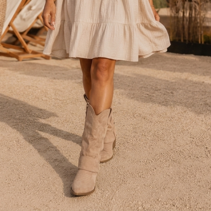 Odessa - Cuffed Western Boots