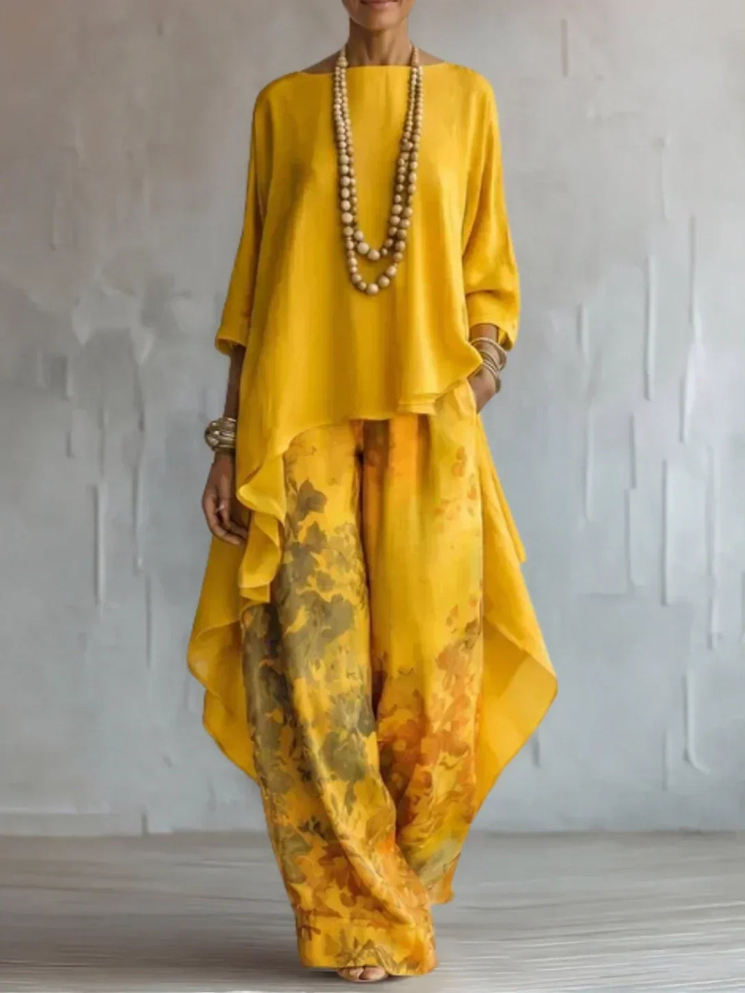 Patience - Asymmetric Floral Matching Set
