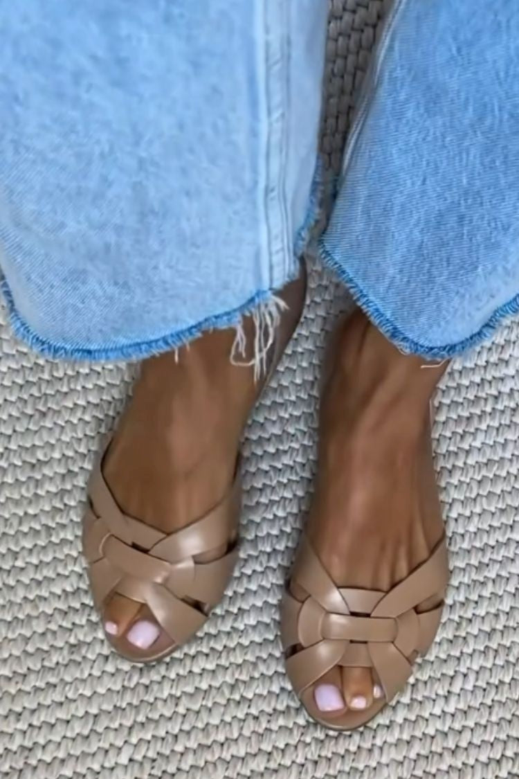 Carol - Woven Platform Sandals