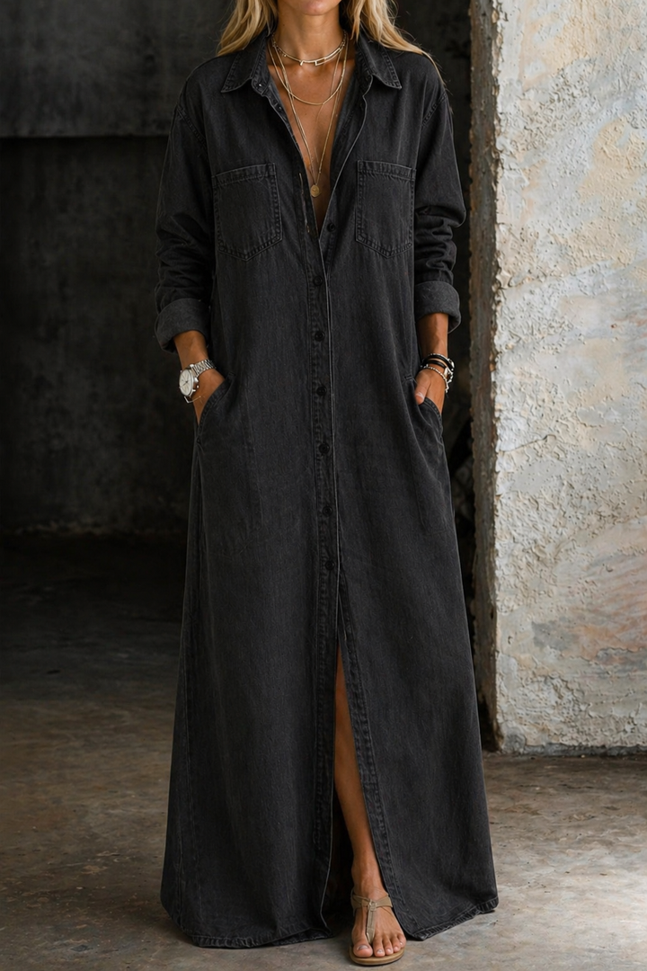 Freyja - Maxi Shirt Dress